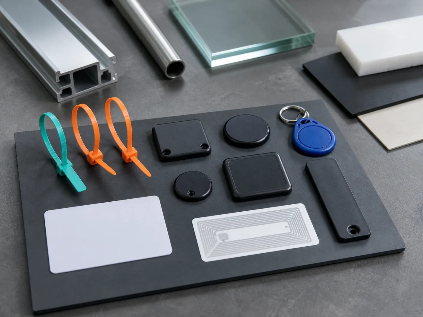 RFID-Tags nach Anwendung in einer professionellen, markenfreien Anwendung